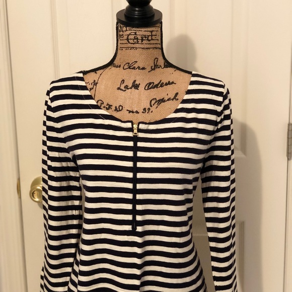 Black & White Striped J.Crew Dress - Picture 2 of 4